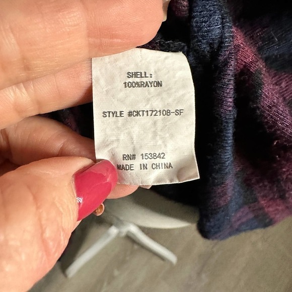 Melloday Stitch Fix Plaid Flannel Button Down Size Small - Picture 6 of 8